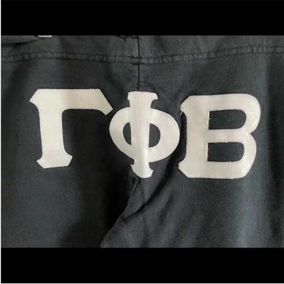 Bella - vintage Gamma Phi Beta black drawstring sweatpants. - Picture 3 of 7
